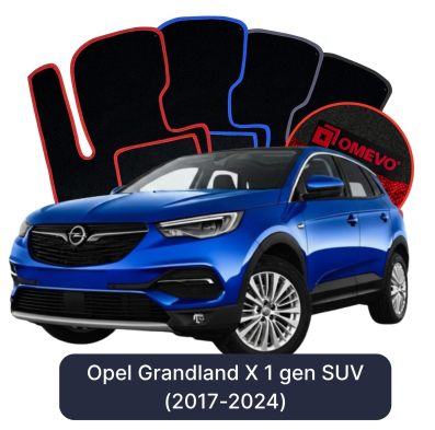 Velurové autokoberce OMEVO pro Opel Grandland X 1 gen SUV (2017-2024)
