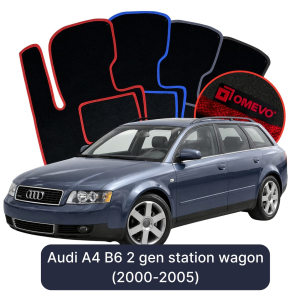 Velurové autokoberce OMEVO pro Audi A4 B6 2 gen Kombi (2000-2005)