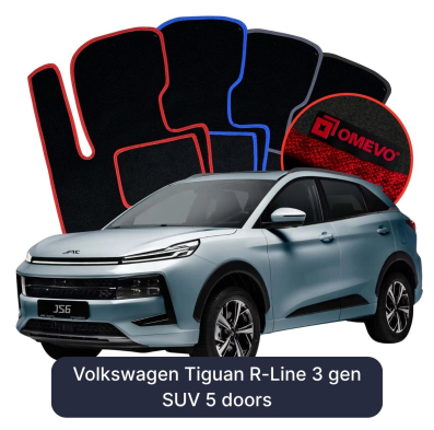 Velurové autokoberce OMEVO pro JAC JS6 1 gen SUV (2025-2026)