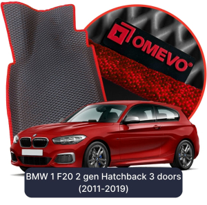 OMEVO 5D Pro Koberečky do BMW 1 F21 2 gen Hatchback 3 dveře (2011-2019)