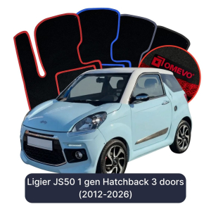 Velurové autokoberce OMEVO pro Ligier JS50 1 gen Hatchback 3 dveře (2012-2025)