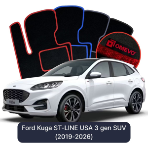 Velurové autokoberce OMEVO pro Ford Kuga ST-LINE USA 3 gen SUV (2019-2026)