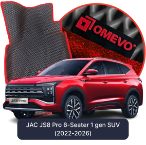 OMEVO 5D Pro Koberečky do JAC JS8 Pro 6 místný 1 gen SUV (2022-2026)