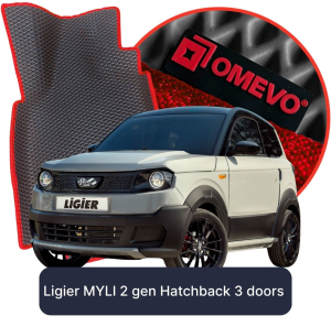 OMEVO 5D Pro Koberečky do Ligier MYLI 2 gen Hatchback 3 dveře (2024-2026)