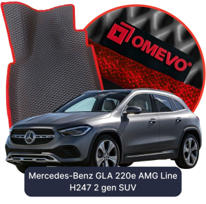 OMEVO 5D Pro Koberečky do Mercedes-Benz GLA 220e AMG Line H247 2 gen SUV (2020-2026)