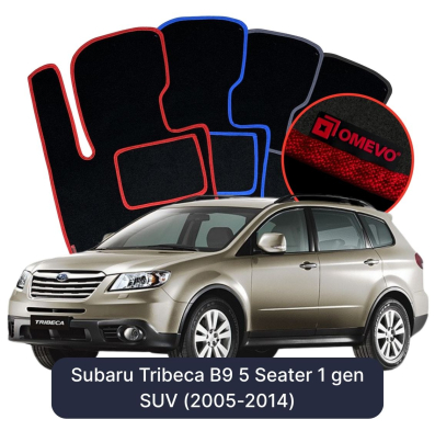 Velurové autokoberce OMEVO pro Subaru Tribeca B9 5 místný 1 gen SUV (2005-2014)