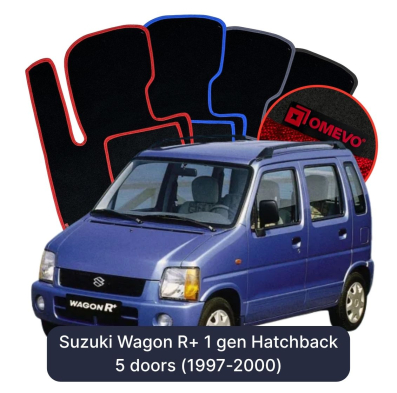 Velurové autokoberce OMEVO pro Suzuki Wagon R+ 1 gen Hatchback 5 dveří (1997-2000)