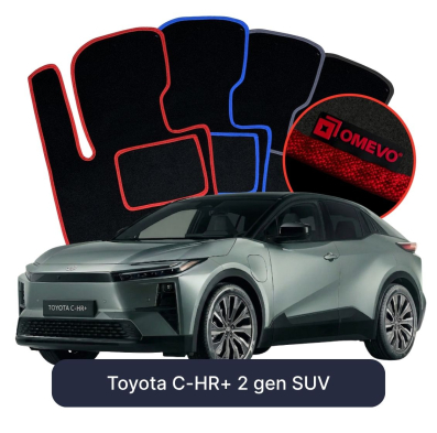 Velurové autokoberce OMEVO pro Toyota C-HR+ 2 gen SUV (2023-2026)