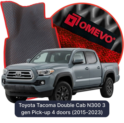 EVA autokoberce OMEVO pro Toyota Tacoma Double Cab N300 3 gen Pick-up 4 dveře (2015-2023)