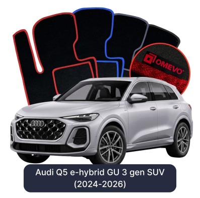 Velurové autokoberce OMEVO pro Audi Q5 e-hybrid GU 3 gen SUV (2024-2026)