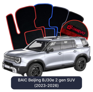 Velurové autokoberce OMEVO pro BAIC Beijing BJ30e 2 gen SUV (2023-2026)