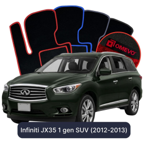 Velurové autokoberce OMEVO pro Infiniti JX35 1 gen SUV (2012-2013)