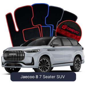 Velurové autokoberce OMEVO pro Jaecoo 8 7-osobowy 1 gen SUV (2025-2026)