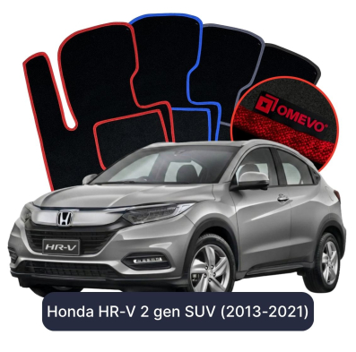 Velurové autokoberce OMEVO pro Honda HR-V 2 gen SUV (2013-2021)