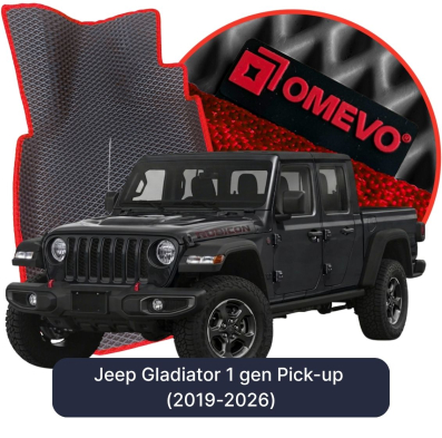 EVA autokoberce OMEVO pro Jeep Gladiator 1. gen Pick-up (2019-2025)