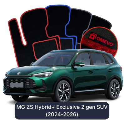 Velurové autokoberce OMEVO pro MG ZS Hybrid+ Exclusive  2 gen SUV (2024-2026)