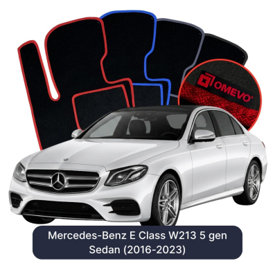 Velurové autokoberce OMEVO pro Mercedes-Benz E Třída W213 5 gen Sedan (2016-2023)
