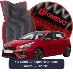 OMEVO 5D Pro Koberečky do Kia Ceed JD 2 gen Hatchback 5 dveří (2012-2018)