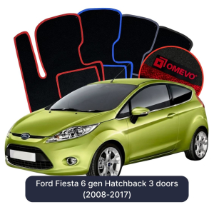 Velurové autokoberce OMEVO pro Ford Fiesta 6 gen Hatchback 3 dveře (2008-2017)