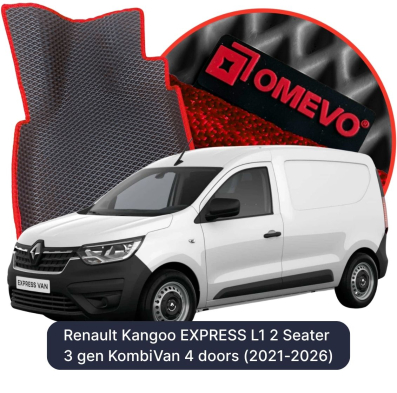 EVA autokoberce OMEVO pro Renault Kangoo EXPRESS L1 2 místa 3 gen KombiVan 4 dveře (2021-2026)
