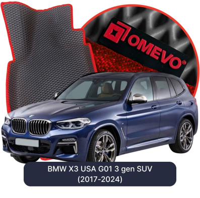 EVA autokoberce OMEVO pro BMW X3 USA G01 3 gen SUV (2017-2024)