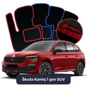 Velurové autokoberce OMEVO pro Škoda Kamiq 1 gen SUV (2019-2025)