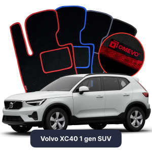 Velurové autokoberce OMEVO pro Volvo XC40 1 gen SUV (2017-2025)