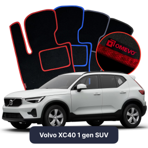 Velurové autokoberce OMEVO pro Volvo XC40 1 gen SUV (2017-2025)