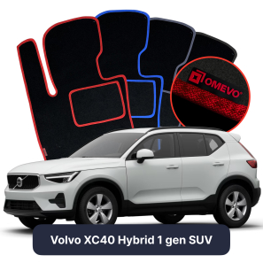 Velurové autokoberce OMEVO pro Volvo XC40 Hybridní 1 gen SUV (2017-2025)