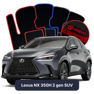 Velurové autokoberce OMEVO pro Lexus NX 350H 2 gen SUV (2021-2024)