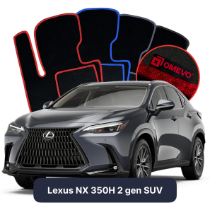 Velurové autokoberce OMEVO pro Lexus NX 350H 2 gen SUV (2021-2024)