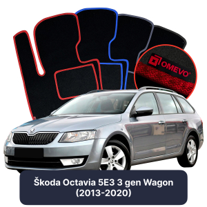 Velurové autokoberce OMEVO pro Škoda Octavia 5E3 3 gen Kombi (2013-2020)