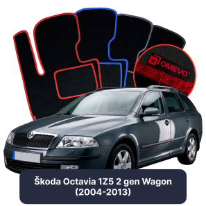Velurové autokoberce OMEVO pro Škoda Octavia 1Z5 2 gen Kombi (2004-2013)