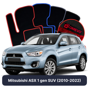Velurové autokoberce OMEVO pro Mitsubishi ASX 1 gen SUV (2010-2022)