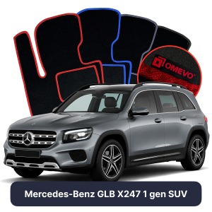 Velurové autokoberce OMEVO pro Mercedes-Benz GLB X247 1 gen SUV (2019-2025)