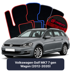 Velurové autokoberce OMEVO pro Volkswagen Golf MK7 7 gen Kombi (2012-2020)