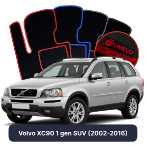 Velurové autokoberce OMEVO pro Volvo XC90 1 gen SUV (2002-2016)