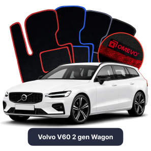 Velurové autokoberce OMEVO pro Volvo V60 2 gen Kombi (2018-2024)