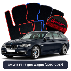 Velurové autokoberce OMEVO pro BMW 5 F11 6 gen Kombi (2010-2017)