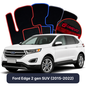 Velurové autokoberce OMEVO pro Ford Edge 2 gen SUV (2015-2022)