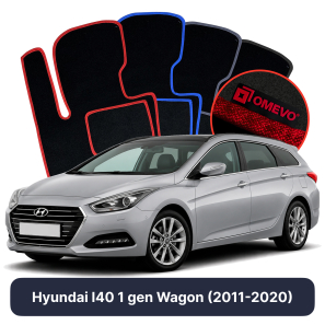 Velurové autokoberce OMEVO pro Hyundai I40 1 gen Kombi (2011-2020)
