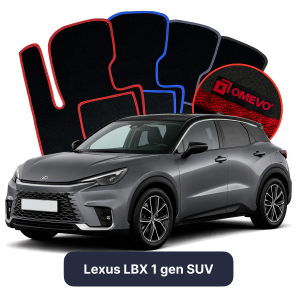 Velurové autokoberce OMEVO pro Lexus LBX 1 gen SUV (2023-2025)
