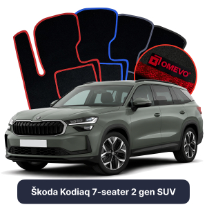 Velurové autokoberce OMEVO pro Škoda Kodiaq 7-místný 2 gen SUV (2024-2025)