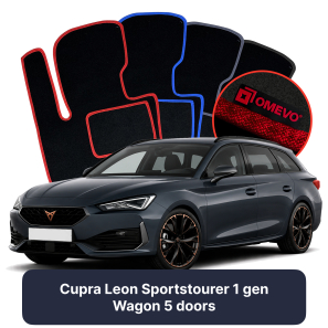 Velurové autokoberce OMEVO pro Cupra Leon Sportstourer 1 gen Kombi 5 dveří (2020-2024)