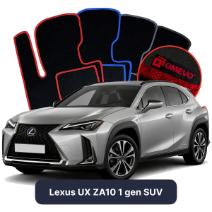 Velurové autokoberce OMEVO pro Lexus UX ZA10 1 gen SUV (2018-2025)