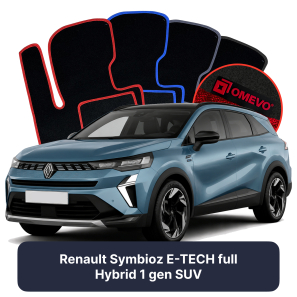 Velurové autokoberce OMEVO pro Renault Symbioz E-TECH full Hybrid 1 gen SUV (2024-2025)
