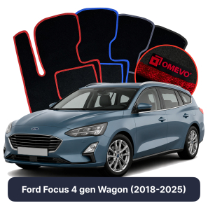Velurové autokoberce OMEVO pro Ford Focus 4 gen Kombi (2018-2025)