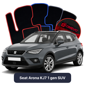 Velurové autokoberce OMEVO pro Seat Arona KJ7 1 gen SUV (2017-2025)
