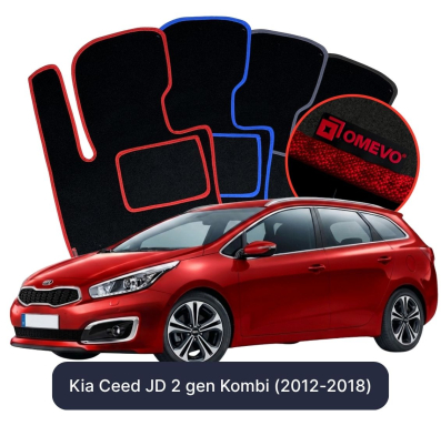 Velurové autokoberce OMEVO pro Kia Ceed JD 2 gen Kombi (2012-2018)