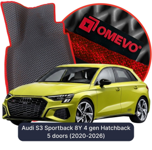 OMEVO 5D Pro Koberečky do Audi S3 Sportback 8Y 4 gen Hatchback 5 dveří (2020-2026)